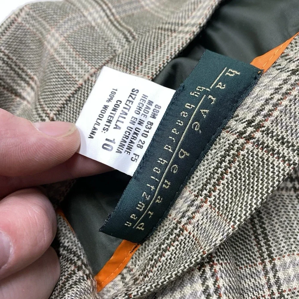 Vintage Harve Benard 8 100% Wool Plaid Blazer and size 10 Skirt Pendleton Wool - Picture 7 of 8